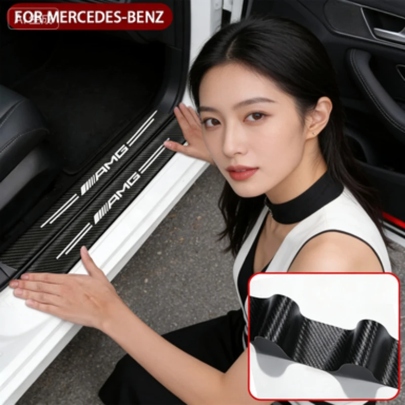 Car Door Sill Scuff Plate Decor Carbon Fiber Stickers Accessories For AMG X253 X247 W205 W206 W212 W213 W177 W167
Car Door Sill Scuff Plate Decor Carbon Fiber Stickers Accessories For AMG X253 X247 W205 W206 W212 W213 W177 W167