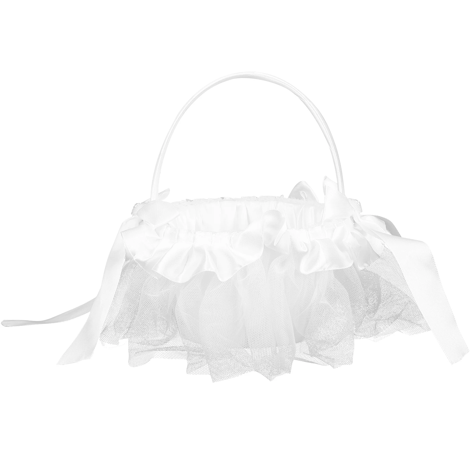 Elegant Wedding Flower Girl Basket H held Fabric Decoration Small Kids Party Accessories Storage Tool
Elegant Wedding Flower Girl Basket H held Fabric Decoration Small Kids Party Accessories Storage Tool