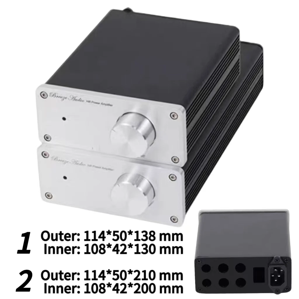 1105 Mini Amp Chassis 6mm CNC Black Anodized Full Aluminum Preamp Enclosure 114*50*130/200mm DIY Audio Complete Kit xmoydz
1105 Mini Amp Chassis 6mm CNC Black Anodized Full Aluminum Preamp Enclosure 114*50*130/200mm DIY Audio Complete Kit xmoydz