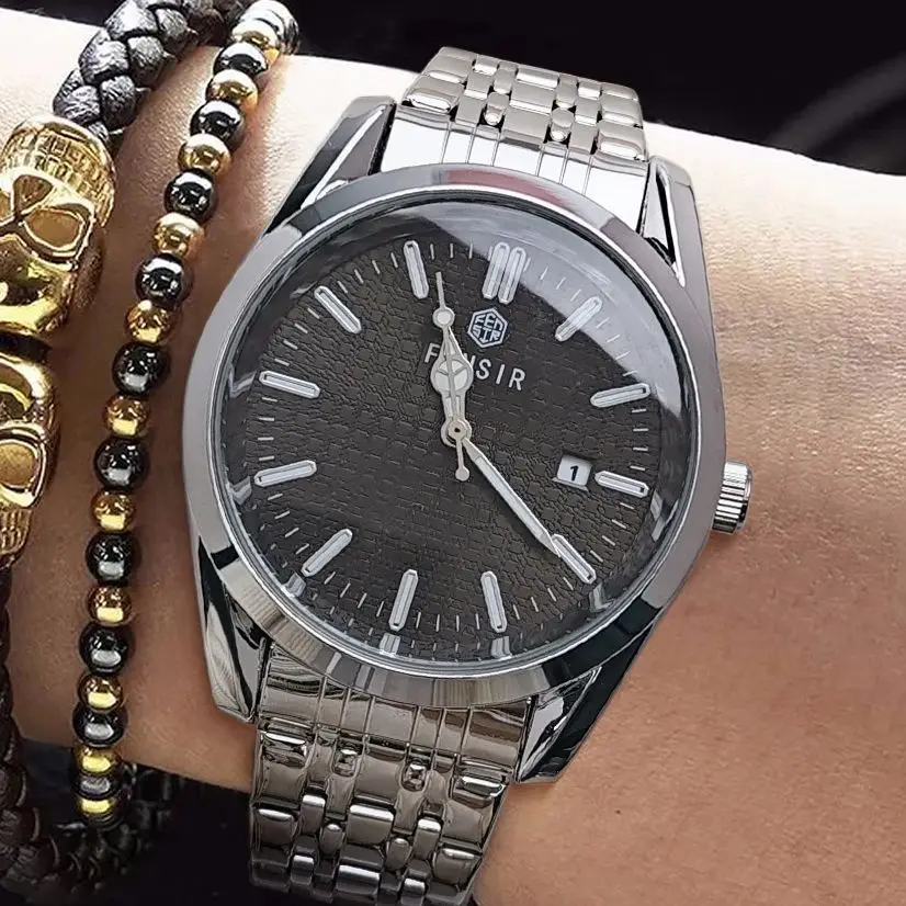 High-End, Light Luxury, Fashionable Business Men's Quartz Watch, Round Analog Calendar Waterproof Steel Band Men's Watch, Stylish Accessory, Suitable for Men to Wear, Ideal Gift Choice, Brand-Name Watch
High-End, Light Luxury, Fashionable Business Men's Quartz Watch, Round Analog Calendar Waterproof Steel Band Men's Watch, Stylish Accessory, Suitable for Men to Wear, Ideal Gift Choice, Brand-Name Watch