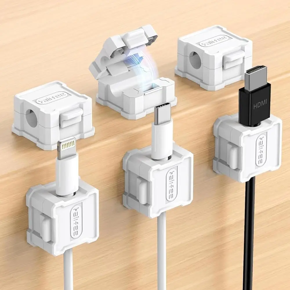 6 Pack Magnetic Cable Clips - Smooth Adjustable Strong Magnet Adhesive Wire Organizer - 7.5mm Slot for All Cords - Ideal for
6 Pack Magnetic Cable Clips - Smooth Adjustable Strong Magnet Adhesive Wire Organizer - 7.5mm Slot for All Cords - Ideal for