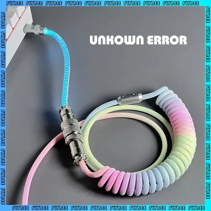 UNKNOWN ERROR красочный медленно мигающий RGB индивидуальный кабель для клавиатуры ручной спиральный телескопический пружинный кабель аксессуар подарки
UNKNOWN ERROR красочный медленно мигающий RGB индивидуальный кабель для клавиатуры ручной спиральный телескопический пружинный кабель аксессуар подарки
