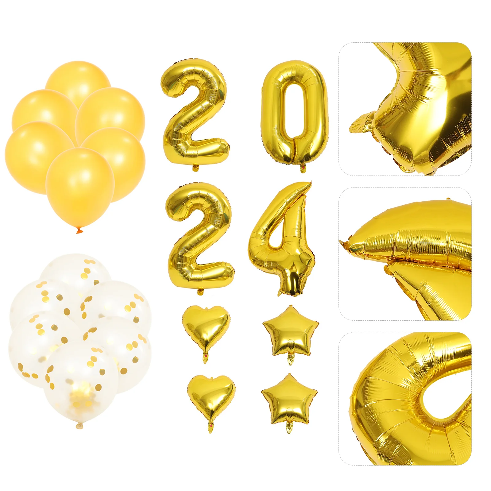 1Set New Year Balloons Stable Material Durable Party Decorations 2024 New Year Party Supplies Decorative Balloons
1Set New Year Balloons Stable Material Durable Party Decorations 2024 New Year Party Supplies Decorative Balloons