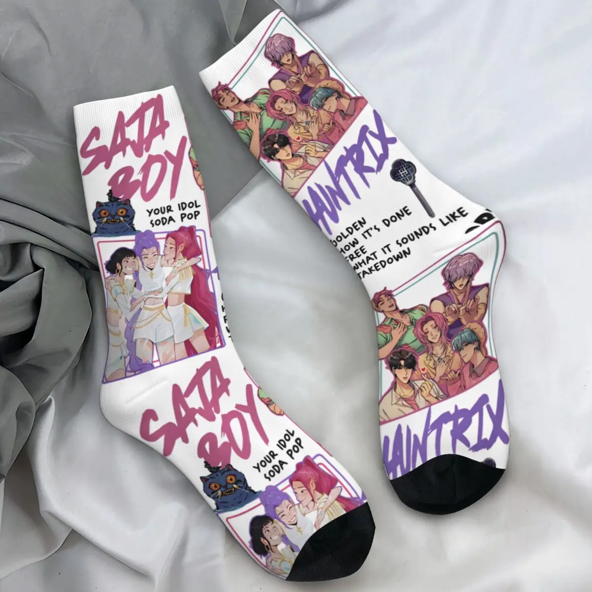 Huntrix Saja, носки с анимацией для мальчиков, чулки в стиле ретро, осенние противоскользящие носки унисекс, качественные велосипедные носки с графическим рисунком
Huntrix Saja, носки с анимацией для мальчиков, чулки в стиле ретро, осенние противоскользящие носки унисекс, качественные велосипедные носки с графическим рисунком