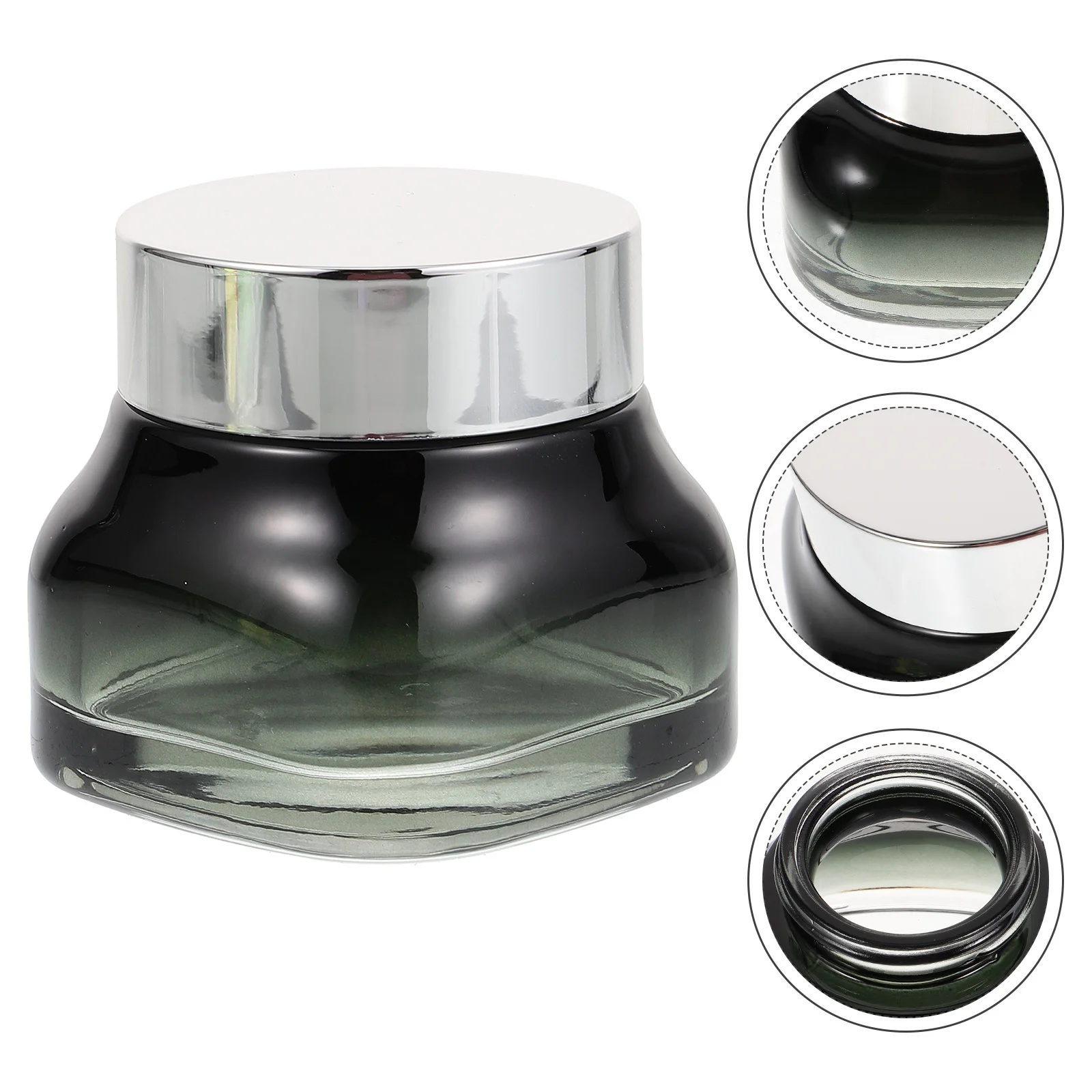 Gradual Black Small Makeup Bottle Portable Lightweight Glass Jar for Women Travel Camping Use Makeup Bottles
Gradual Black Small Makeup Bottle Portable Lightweight Glass Jar for Women Travel Camping Use Makeup Bottles