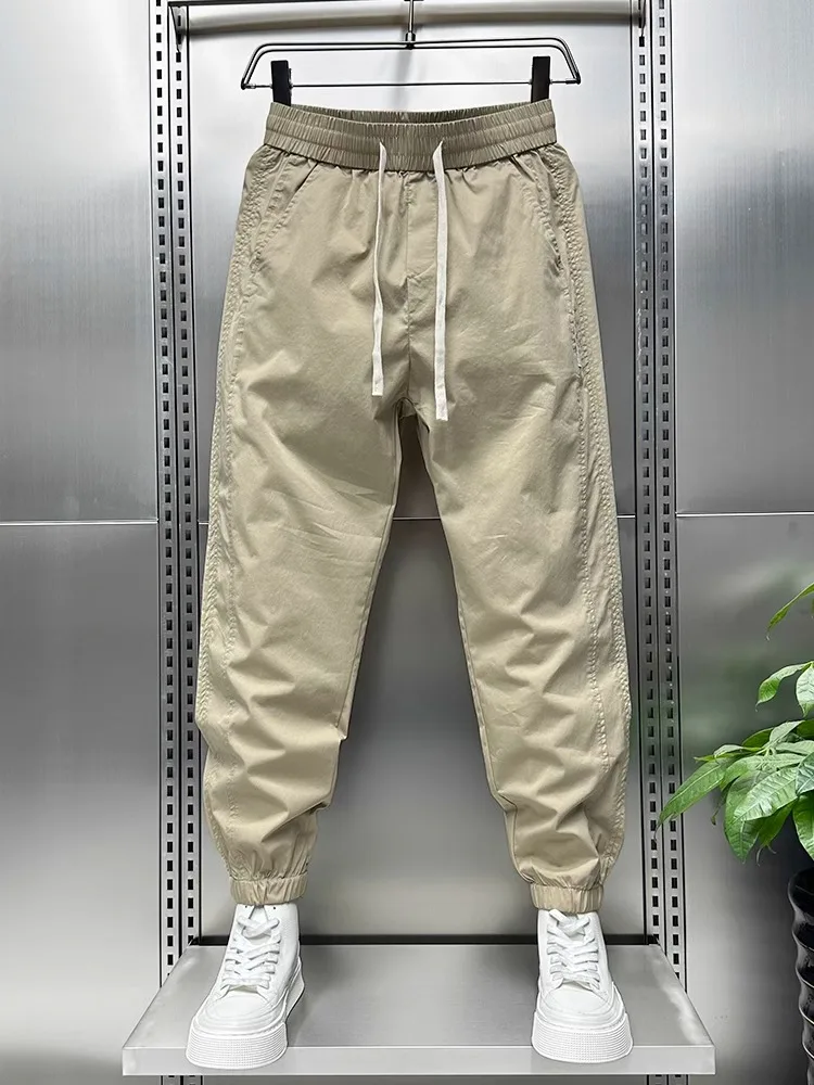 Мужские летние повседневные брюки из дышащего полиэстера с волокнами Cosite, быстросохнущие, тонкие, спортивные, свободного кроя, укороченные (до щиколотки), с манжетами, для работы
Мужские летние повседневные брюки из дышащего полиэстера с волокнами Cosite, быстросохнущие, тонкие, спортивные, свободного кроя, укороченные (до щиколотки), с манжетами, для работы