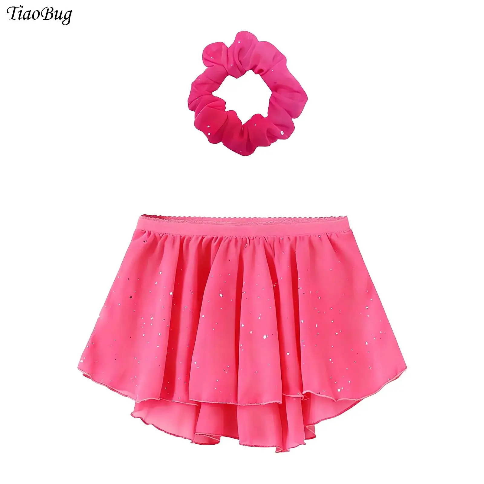 Kids Girls Jazz Dance Outfit Shiny Sequin Elastic Waistband High-Low Solid Color Skirt for Ballet Stage Performance Competition
Kids Girls Jazz Dance Outfit Shiny Sequin Elastic Waistband High-Low Solid Color Skirt for Ballet Stage Performance Competition