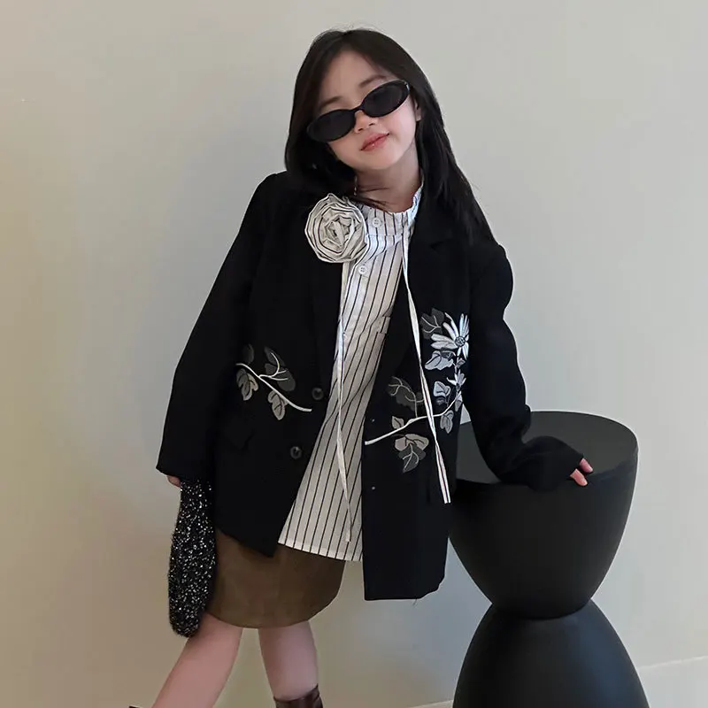 Girl Suit 2025 Autumn New Embroidered Chrysanthemum Casual Children's Suit Children's Clothing
Girl Suit 2025 Autumn New Embroidered Chrysanthemum Casual Children's Suit Children's Clothing