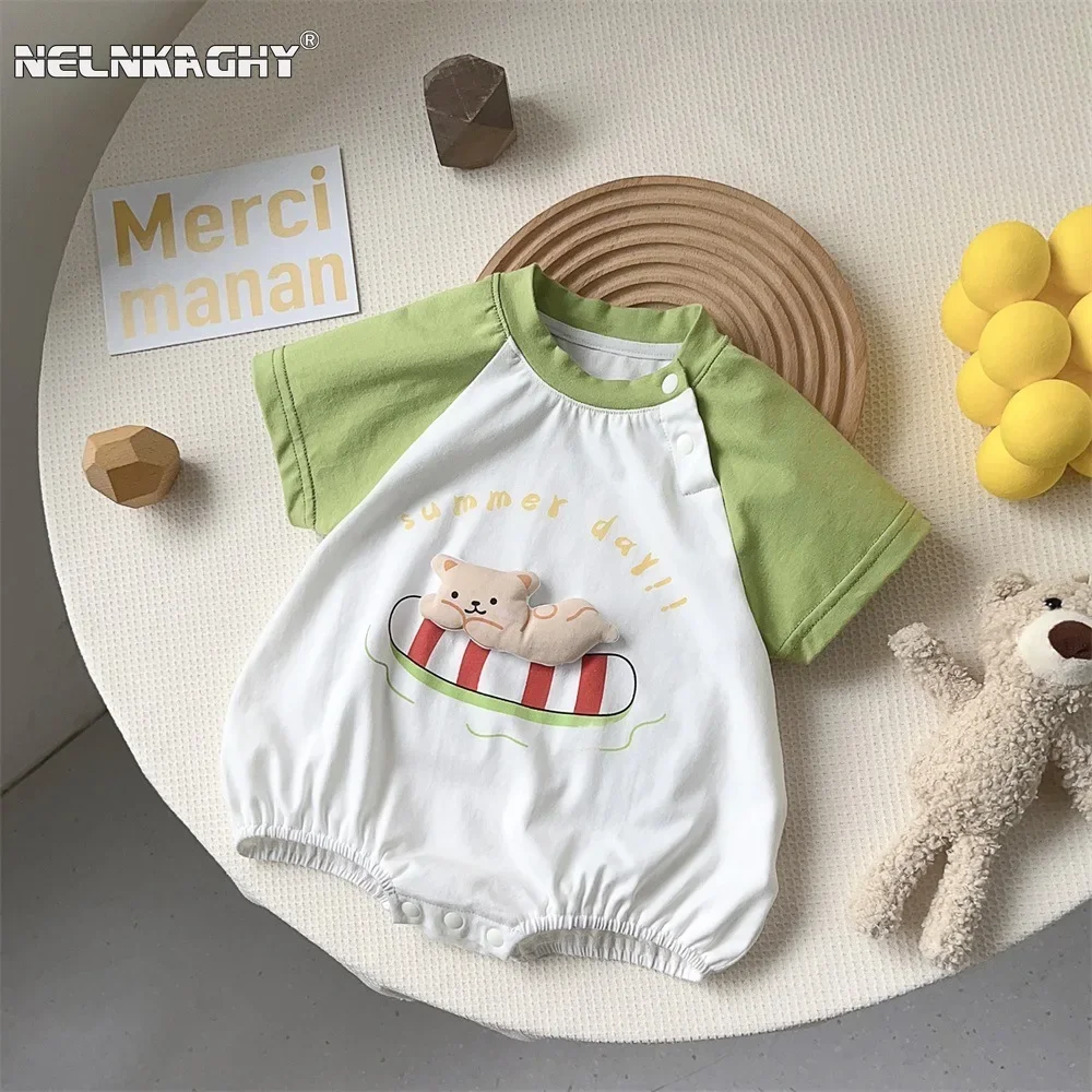 2025 Summer New in Infant Kids Boys Girls Patchwork Bear Outfits - Baby Newborn Cute Bodysuits ,toddler Clothing 0-24M
2025 Summer New in Infant Kids Boys Girls Patchwork Bear Outfits - Baby Newborn Cute Bodysuits ,toddler Clothing 0-24M