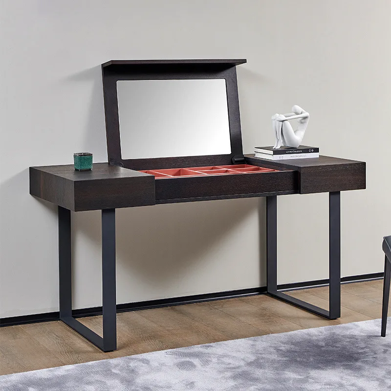 Minimalist, smoked, solid wood, multi-function, makeup table, invisible, mirror, dresser, bedroom desk
Minimalist, smoked, solid wood, multi-function, makeup table, invisible, mirror, dresser, bedroom desk
