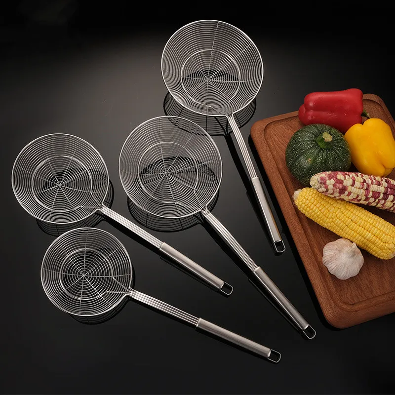 Stainless Steel Mesh Leakage Extended Handle Frying Strainer Hot Pot Colander Multifunctional Oil Residue Skimmer Kitchen Tools
Stainless Steel Mesh Leakage Extended Handle Frying Strainer Hot Pot Colander Multifunctional Oil Residue Skimmer Kitchen Tools