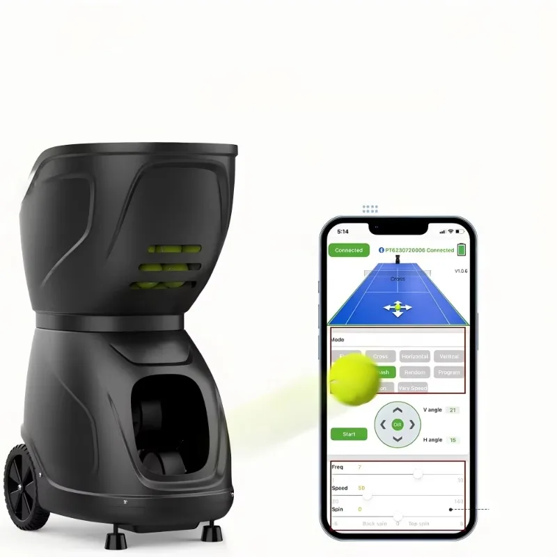 Intelligent Advanced Player Tennis Serving Machine Single/Multiplayer Trainer with 150+ Ball Capacity & 20-140km/h
Intelligent Advanced Player Tennis Serving Machine Single/Multiplayer Trainer with 150+ Ball Capacity & 20-140km/h