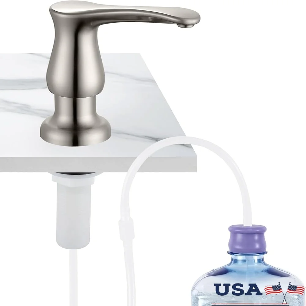 Комплект дозатора мыла под раковиной, матовый никель, 40 дюймов, силиконовая удлинительная трубка, простая установка, не требуется, постоянная бутылка для мыла
Комплект дозатора мыла под раковиной, матовый никель, 40 дюймов, силиконовая удлинительная трубка, простая установка, не требуется, постоянная бутылка для мыла