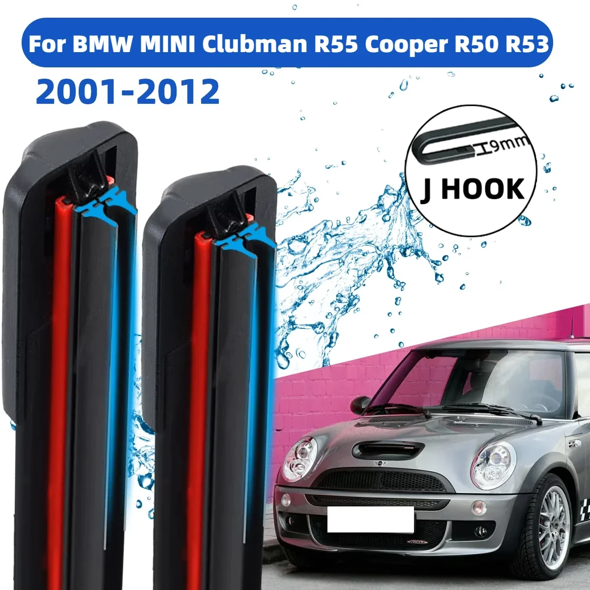 Front Wiper Accessorie Upgraded Double Rubber Car Wipers for BMW MINI Clubman R55 Cooper R50 R53 2001-2012 Front Wiper Brushes
Front Wiper Accessorie Upgraded Double Rubber Car Wipers for BMW MINI Clubman R55 Cooper R50 R53 2001-2012 Front Wiper Brushes