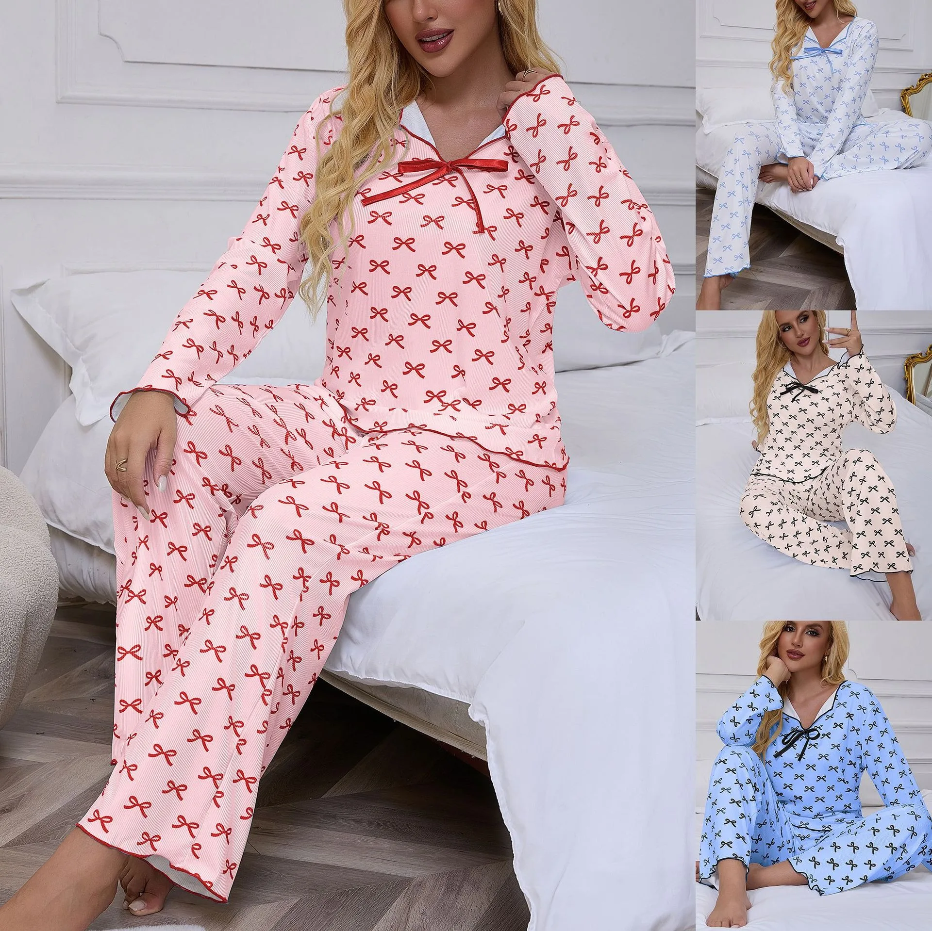 Повседневные пижамы с принтом для женщин, одежда для сна из двух предметов, женские пижамные брюки, комплекты одежды для дома, одежда для сна, женский домашний костюм, одежда
Повседневные пижамы с принтом для женщин, одежда для сна из двух предметов, женские пижамные брюки, комплекты одежды для дома, одежда для сна, женский домашний костюм, одежда