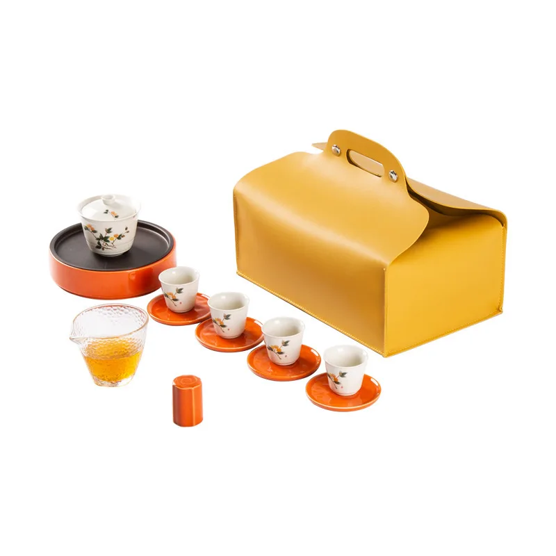 Travel Portable Ceramic Tea Set Tea Cup Dry Brew Plate Complete Set
Travel Portable Ceramic Tea Set Tea Cup Dry Brew Plate Complete Set