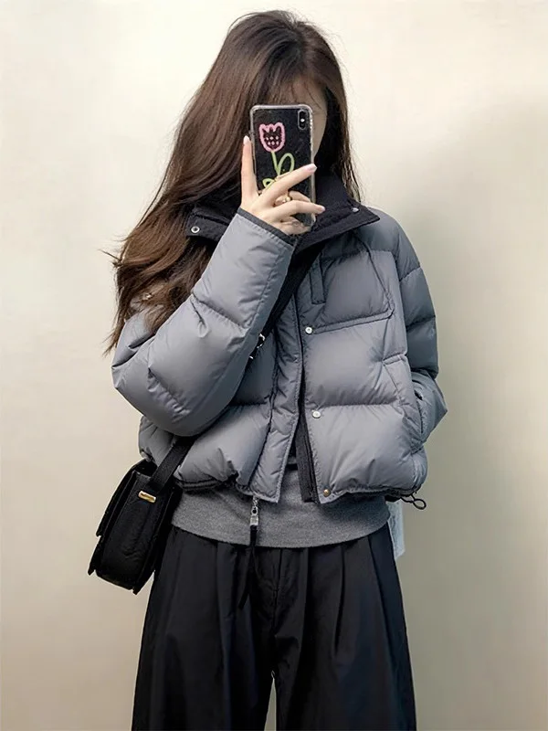 Faionable ey ort Cotton Jaet Women's Winter New Sle Korean Match Color Stand Collar Warm Outerwear
Faionable ey ort Cotton Jaet Women's Winter New Sle Korean Match Color Stand Collar Warm Outerwear