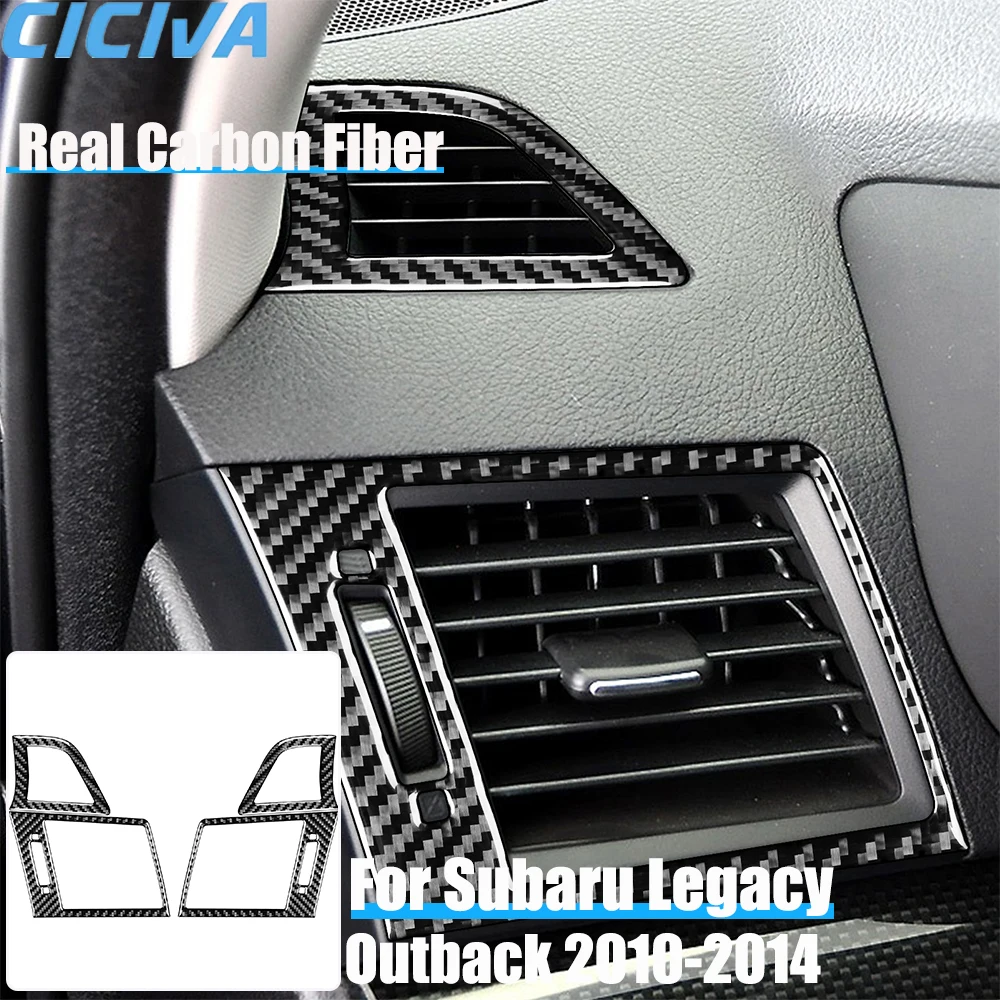 Real Carbon Fiber Car Accessories Dashboard Air Vent Set Cover Soft Sticker For Subaru Legacy/Outback 2010 2011 2012 2013 2014
Real Carbon Fiber Car Accessories Dashboard Air Vent Set Cover Soft Sticker For Subaru Legacy/Outback 2010 2011 2012 2013 2014