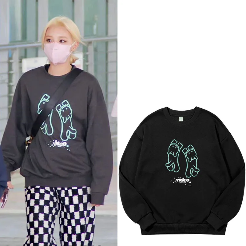 Loose round Neck Printed Sweatshirt Base Shirt Trendy Unisex Spring Autumn GIDLE Song Yuki Casual Comfortable Cotton T-shirt
Loose round Neck Printed Sweatshirt Base Shirt Trendy Unisex Spring Autumn GIDLE Song Yuki Casual Comfortable Cotton T-shirt