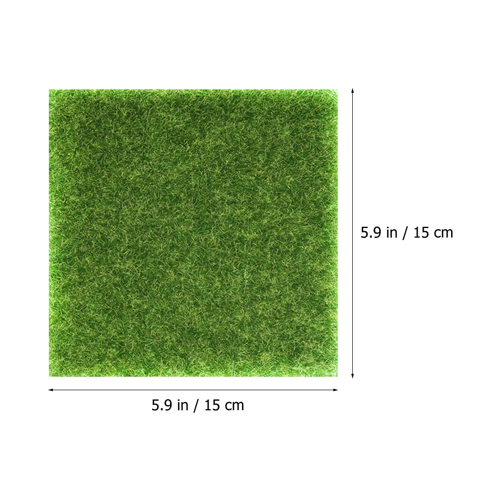 6pcs Simulation Moss Decor Square Fake Grass Mat Wear-Resistant Landscaping Diy Accessory For Indoor Outdoor Craft Project
6pcs Simulation Moss Decor Square Fake Grass Mat Wear-Resistant Landscaping Diy Accessory For Indoor Outdoor Craft Project