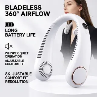 2026 New Upgrade Mini Neck Mounted Fan Portable Bladeless Neck USB Rechargeable Air Cooler 5 File Speed Summer Sports Fan
2026 New Upgrade Mini Neck Mounted Fan Portable Bladeless Neck USB Rechargeable Air Cooler 5 File Speed Summer Sports Fan