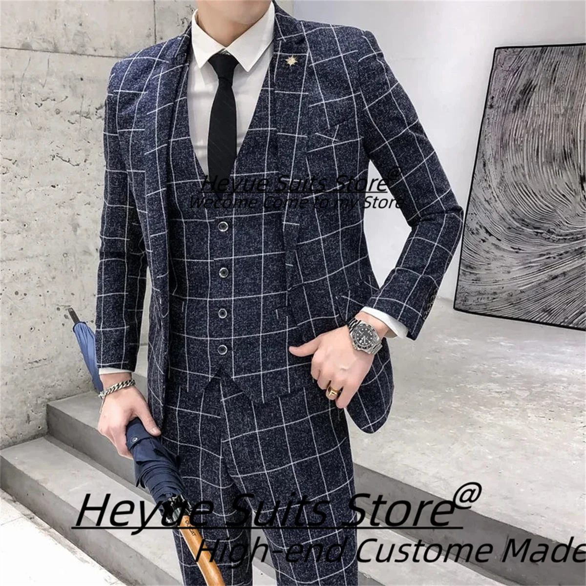 Офисные мужские деловые пиджаки Slim Fit с зубчатыми лацканами, свадебные смокинги для жениха, деловые мужские костюмы, комплекты из 3 предметов, классический костюм Homme
Офисные мужские деловые пиджаки Slim Fit с зубчатыми лацканами, свадебные смокинги для жениха, деловые мужские костюмы, комплекты из 3 предметов, классический костюм Homme