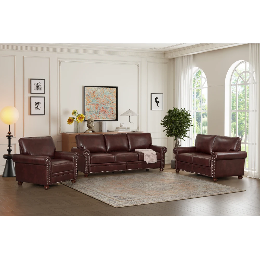 Living Room Sofa with Storage Sofa 1+2+3 Sectional Burgundy Faux Leather
Living Room Sofa with Storage Sofa 1+2+3 Sectional Burgundy Faux Leather