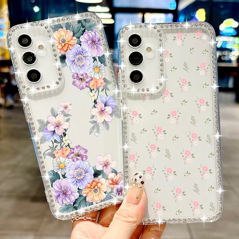 Pink Flowers Diamond Phone Case For Samsung Galaxy A56 A55 A54 A36 A15 A16 A25 A26 5G S25 Edge S24 S22 Ultra S23 FE Soft Cover
Pink Flowers Diamond Phone Case For Samsung Galaxy A56 A55 A54 A36 A15 A16 A25 A26 5G S25 Edge S24 S22 Ultra S23 FE Soft Cover