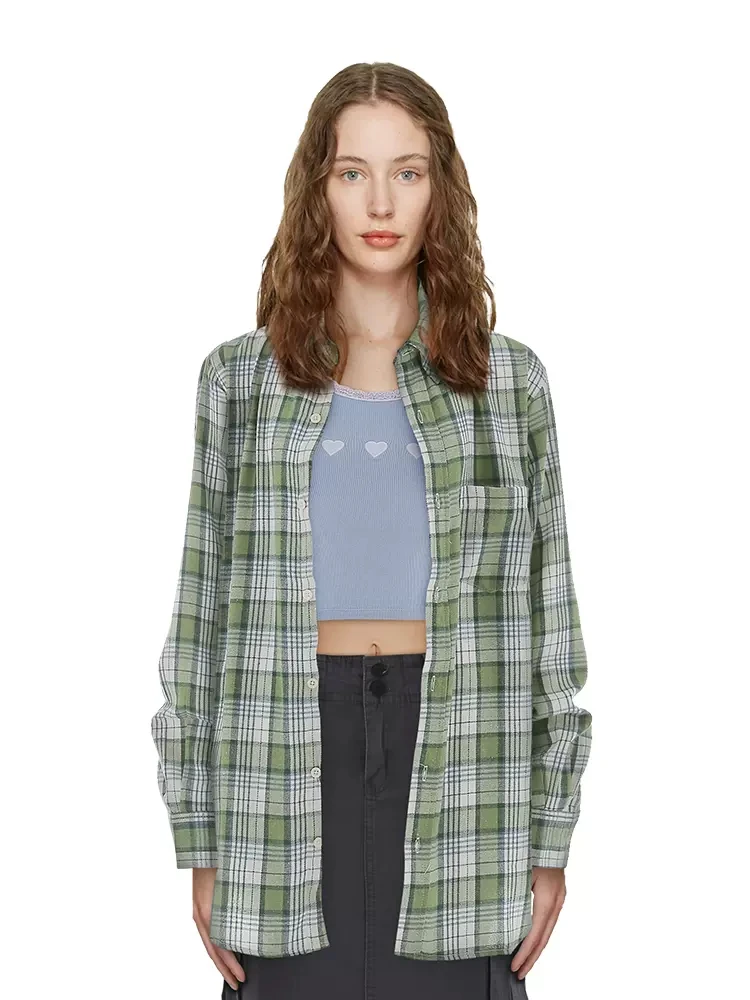 PUWD Women Loose Green Blouses 2023 Fall Vintage Ladies Polo Neck Long Sleeves Single-breasted Shirts Female Chic Tops
PUWD Women Loose Green Blouses 2023 Fall Vintage Ladies Polo Neck Long Sleeves Single-breasted Shirts Female Chic Tops