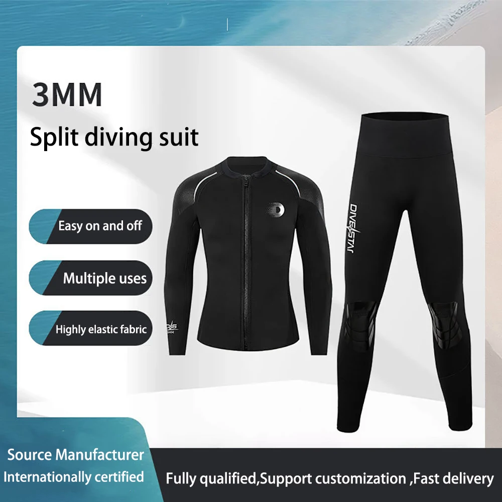Новый гидрокостюм из неопрена 3 мм для мужчин и женщин: куртка и штаны с молнией для подводного плавания, дайвинга, сап-фишинга, каякинга, серфинга
Новый гидрокостюм из неопрена 3 мм для мужчин и женщин: куртка и штаны с молнией для подводного плавания, дайвинга, сап-фишинга, каякинга, серфинга
