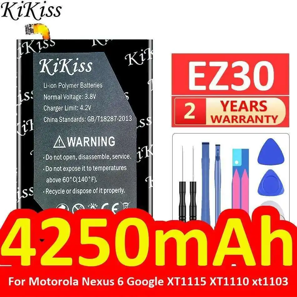 Аккумулятор мобильного телефона EZ30 4250 мАч для Motorola Nexus 6 Google XT1115 XT1110 Xt1103 Nexus6
Аккумулятор мобильного телефона EZ30 4250 мАч для Motorola Nexus 6 Google XT1115 XT1110 Xt1103 Nexus6