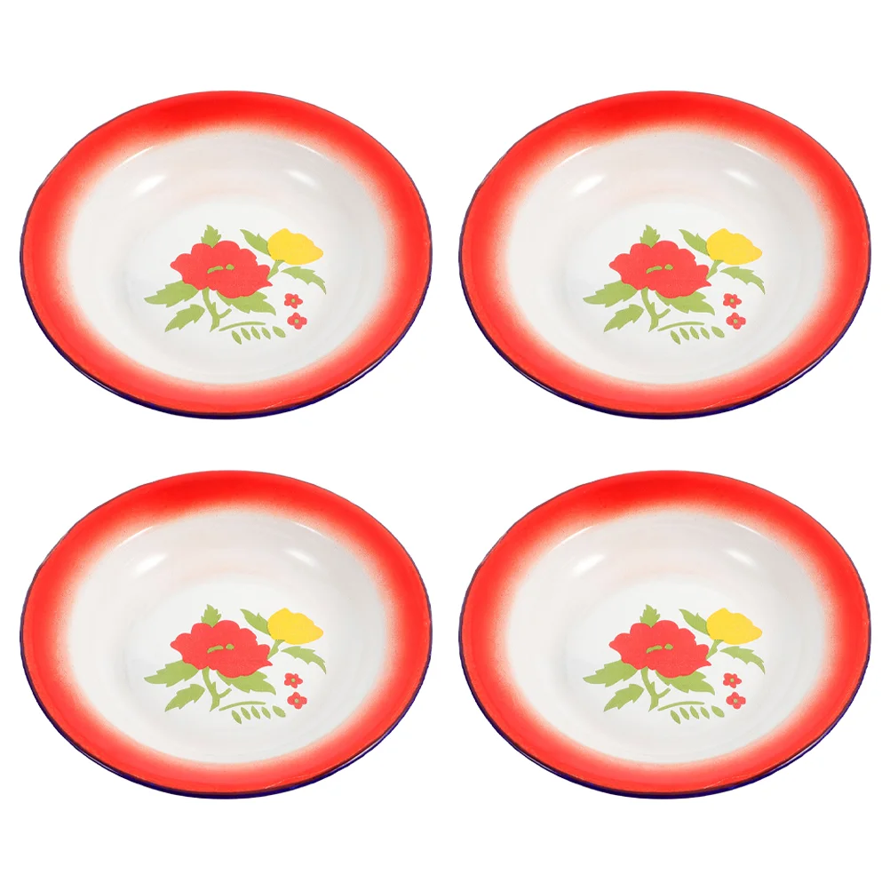 4pcs Enamel Round Dishes Large Camping Dishes Enamel Bowl Family Gathering Metal Camping Plates Kitchen Pasta Plates
4pcs Enamel Round Dishes Large Camping Dishes Enamel Bowl Family Gathering Metal Camping Plates Kitchen Pasta Plates