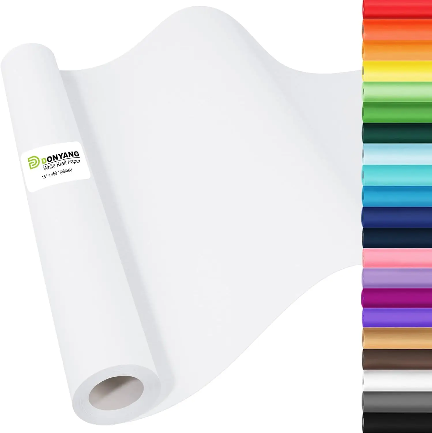 White Kraft Paper Roll 15" x 38ft for Packing, Art & Crafts
White Kraft Paper Roll 15" x 38ft for Packing, Art & Crafts
