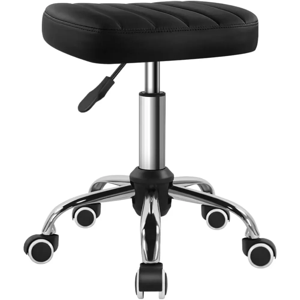 Black Minimalist Square Swivel Height Adjustable Rolling Stool for SPA Massage Work Shop
Black Minimalist Square Swivel Height Adjustable Rolling Stool for SPA Massage Work Shop