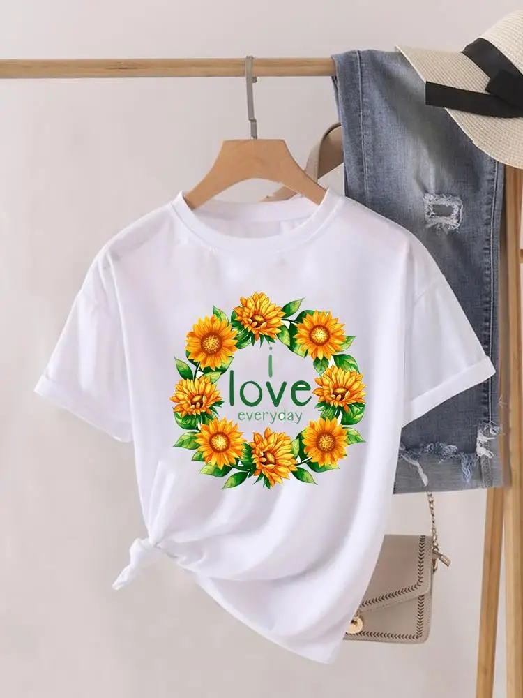 Trend Flower Cute Love Letter Graphic T-shirts Clothes Print Female Shirt Short Sleeve Women Fashion Clothing Lady Casual Tee
Trend Flower Cute Love Letter Graphic T-shirts Clothes Print Female Shirt Short Sleeve Women Fashion Clothing Lady Casual Tee
