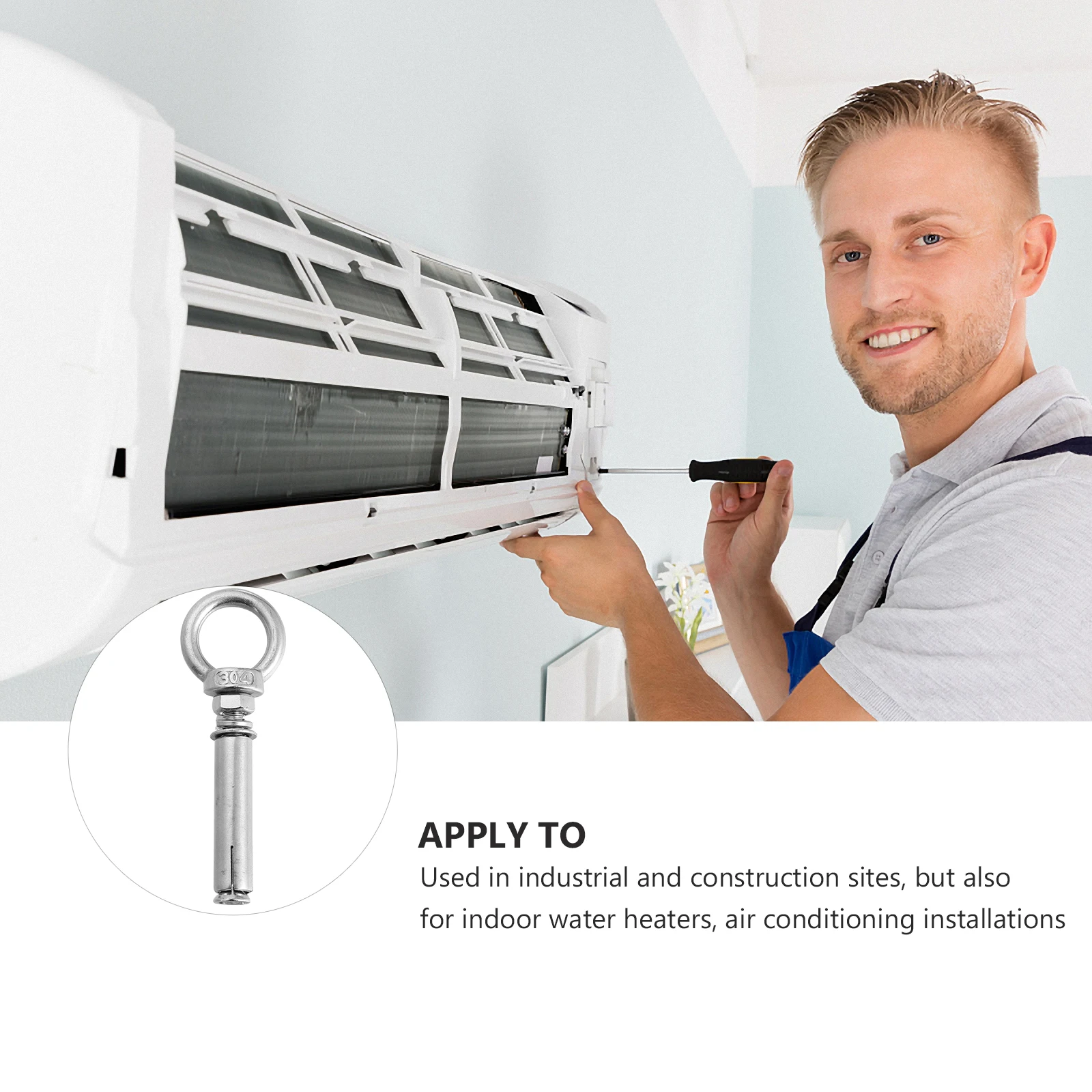 5 шт., расширительные бровки из нержавеющей стали, сверхмощные потолочные крючки, промышленные бытовые нержавеющие кольцевые болты, подъемные устройства, безопасные 
5 шт., расширительные бровки из нержавеющей стали, сверхмощные потолочные крючки, промышленные бытовые нержавеющие кольцевые болты, подъемные устройства, безопасные