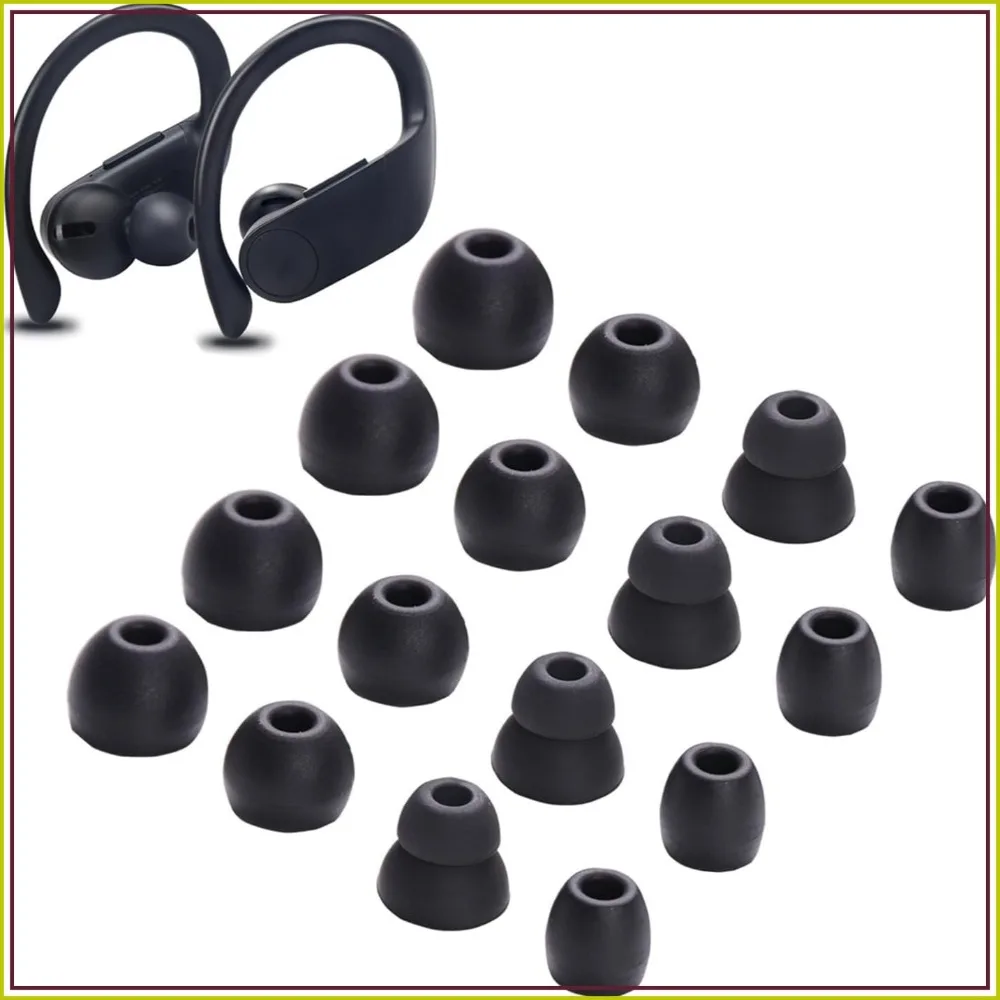Replacement Silicone Eartips for Powerbeats Pro, 8 Pairs (Black)
Replacement Silicone Eartips for Powerbeats Pro, 8 Pairs (Black)