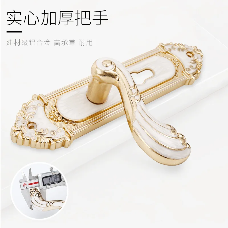 Европейский стиль, бесшумный дверной замок для комнаты, модные внутренние дверные ручки, замок, роскошный противоугонный замок для ворот, мебельная фурнитура
Европейский стиль, бесшумный дверной замок для комнаты, модные внутренние дверные ручки, замок, роскошный противоугонный замок для ворот, мебельная фурнитура