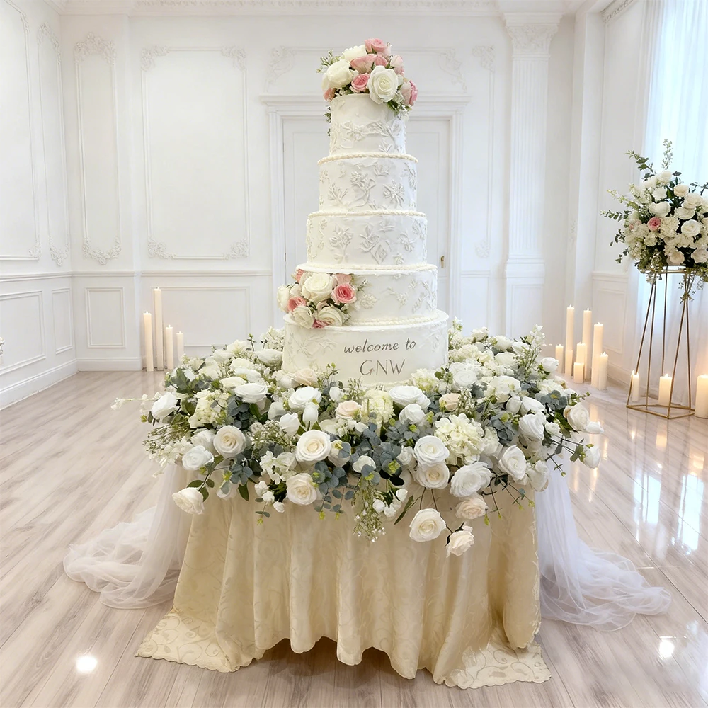 Luxury White And Pink Artificial Flower Cake Floral Decoration For Wedding High End Real Touch Feel Custom Design
Luxury White And Pink Artificial Flower Cake Floral Decoration For Wedding High End Real Touch Feel Custom Design