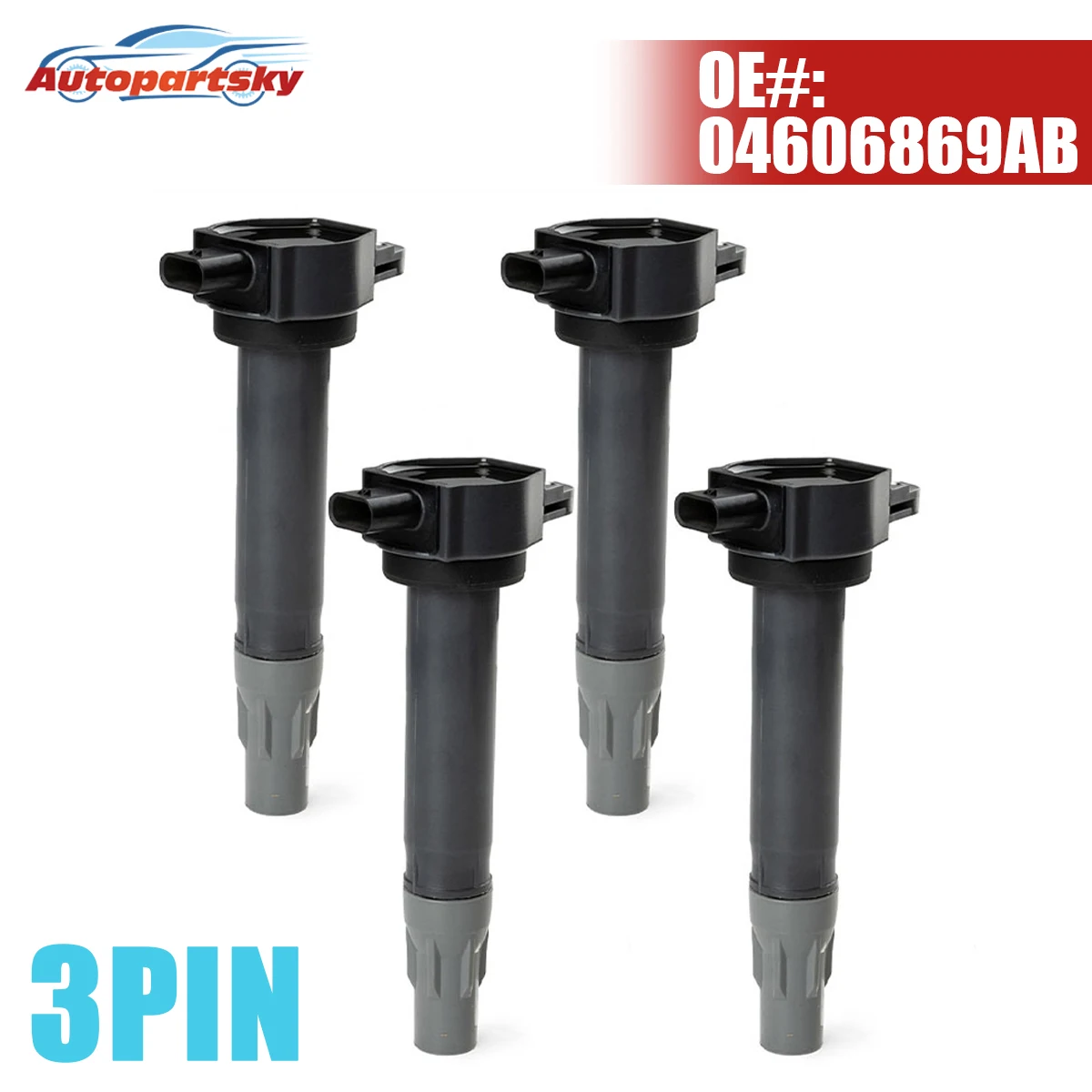 4x 04606869AB 04606869AA Ignition Coil For Dodge Journey Avenger Charger For Chrysler 300 Town & Country Pacifica For VW Routan
4x 04606869AB 04606869AA Ignition Coil For Dodge Journey Avenger Charger For Chrysler 300 Town & Country Pacifica For VW Routan