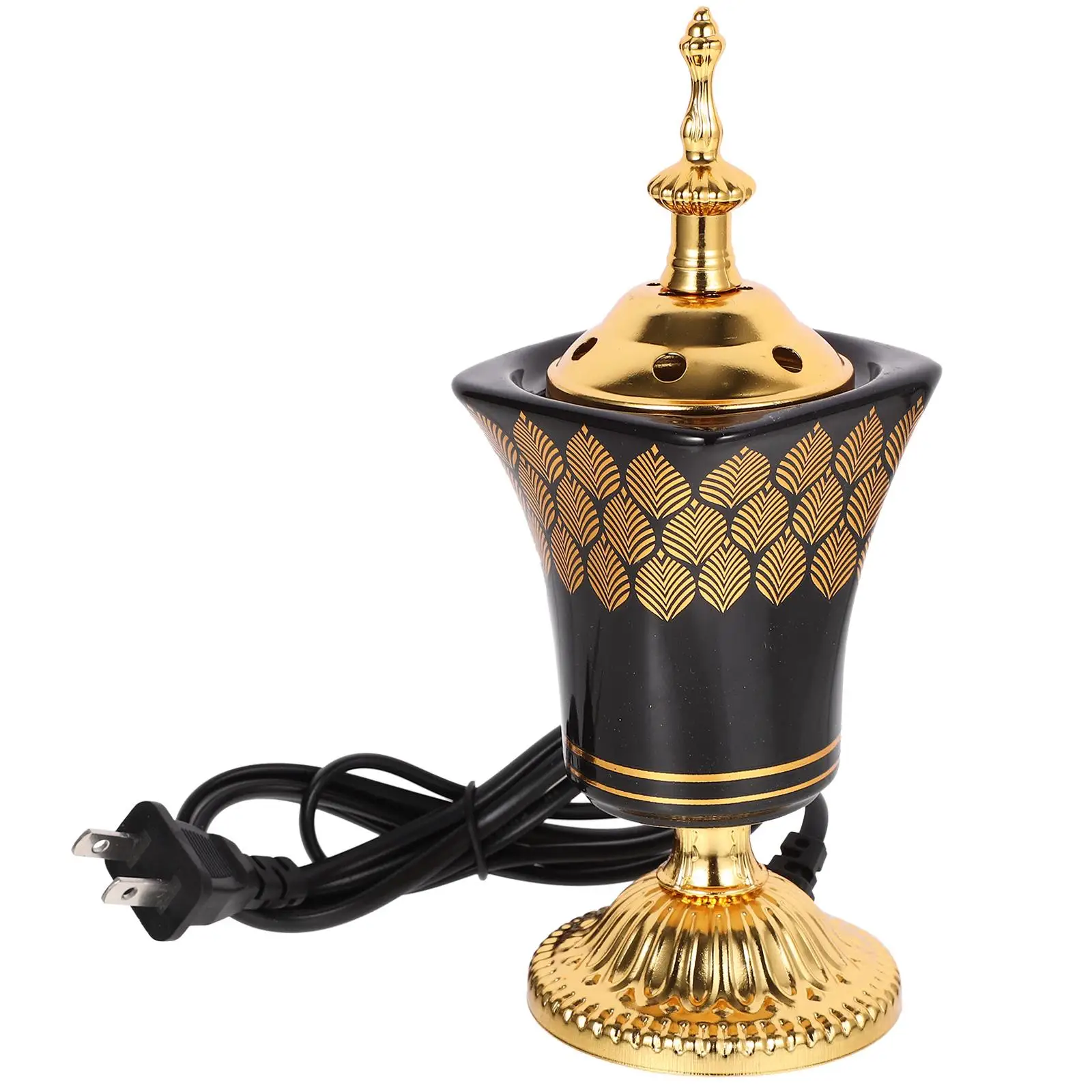 Silver Incense Burner Ceramic Decorative Censer Electric Aroma Diffuser Black Bakhoor Office Home Use Retro Style
Silver Incense Burner Ceramic Decorative Censer Electric Aroma Diffuser Black Bakhoor Office Home Use Retro Style