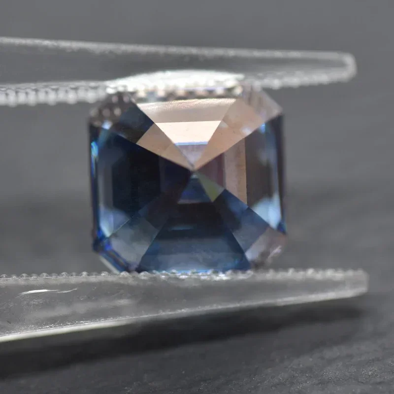 NEW Moissanite Stone Asscher Cut Sapphire Blue Color Charms Shiny Gemstone DIY Ring Necklace Earrings Main Materials Certificate
NEW Moissanite Stone Asscher Cut Sapphire Blue Color Charms Shiny Gemstone DIY Ring Necklace Earrings Main Materials Certificate