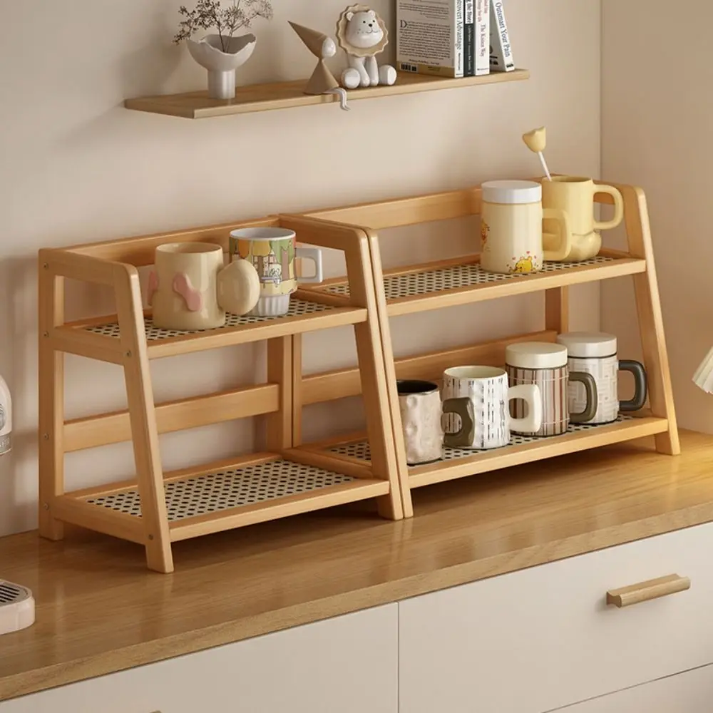 Retro 2 Layer Wooden Storage Shelf Durable Multipurpose Bamboo Storage Shelf Stable Kitchen Rack
Retro 2 Layer Wooden Storage Shelf Durable Multipurpose Bamboo Storage Shelf Stable Kitchen Rack