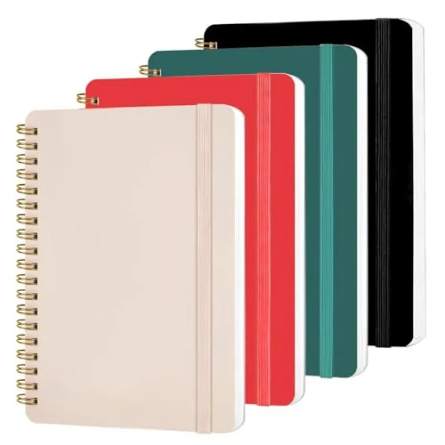 4 PCS 5x7 Spiral Notebook Spiral Journal Notebook 5x7 Notebooks for Work Note Taking School Small Notebooks with Strap Cute Not
4 PCS 5x7 Spiral Notebook Spiral Journal Notebook 5x7 Notebooks for Work Note Taking School Small Notebooks with Strap Cute Not