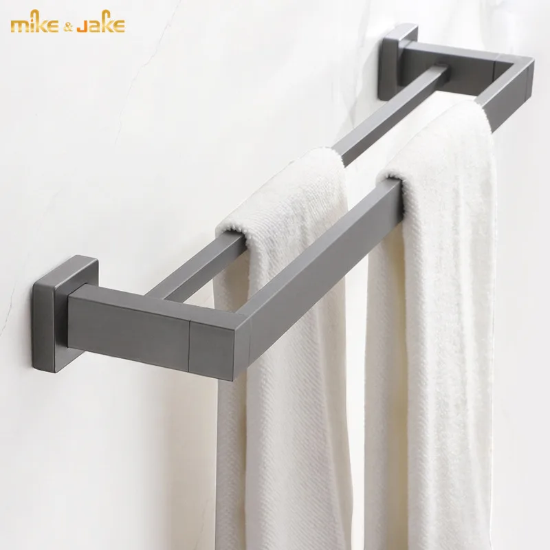 Aluminum double towel bar bathroom gunmetal gray towel rack shelf bathroom towel shelf holder wall shelf gray towel rack 40-50cm
Aluminum double towel bar bathroom gunmetal gray towel rack shelf bathroom towel shelf holder wall shelf gray towel rack 40-50cm