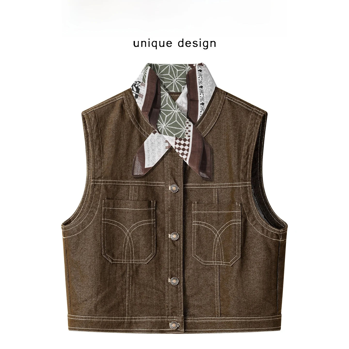 Женский джинсовый жилет/укороченная куртка в корейском ретро-стиле с эффектом похудения, круглым вырезом, из джинсовой ткани, повседневный, приталенный крой
Женский джинсовый жилет/укороченная куртка в корейском ретро-стиле с эффектом похудения, круглым вырезом, из джинсовой ткани, повседневный, приталенный крой