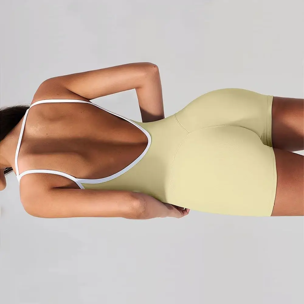 Women One-piece Shorts Yoga Suit With Chest Cushion Sexy Backless Sportswear Fitness Weightlifting Running Fitness Suit Yoga Set
Women One-piece Shorts Yoga Suit With Chest Cushion Sexy Backless Sportswear Fitness Weightlifting Running Fitness Suit Yoga Set