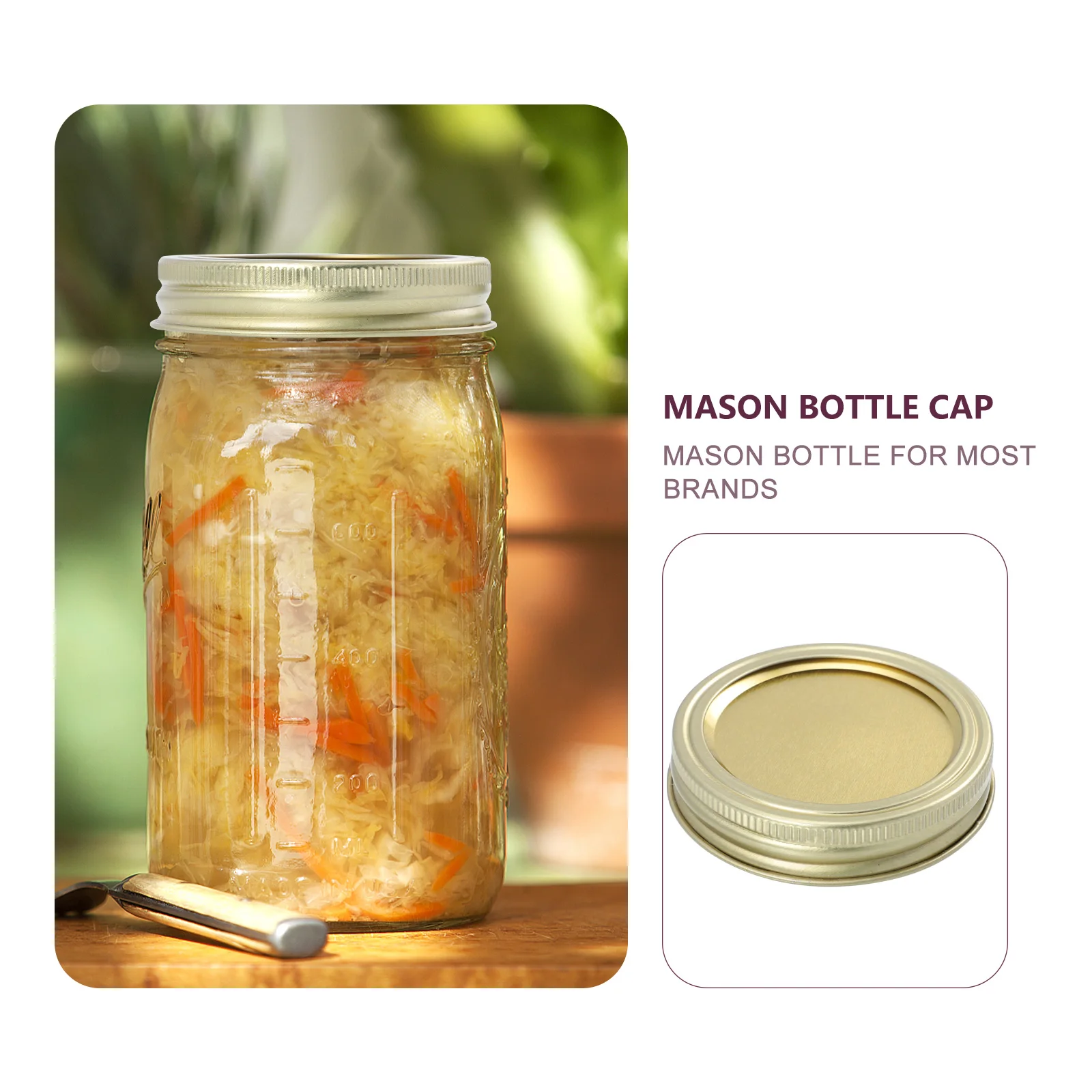 Mason Jar Lids Seals Rings Golden Split Type Canning Caps Tinplate Covers Reusable Jars Regular Mouth Leak Proof Food Grade
Mason Jar Lids Seals Rings Golden Split Type Canning Caps Tinplate Covers Reusable Jars Regular Mouth Leak Proof Food Grade