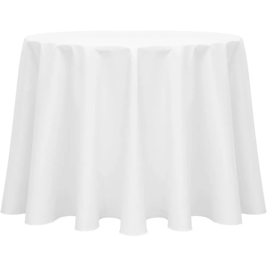 Poly-cotton Twill 96-Inch Round Tablecloth White
Poly-cotton Twill 96-Inch Round Tablecloth White
