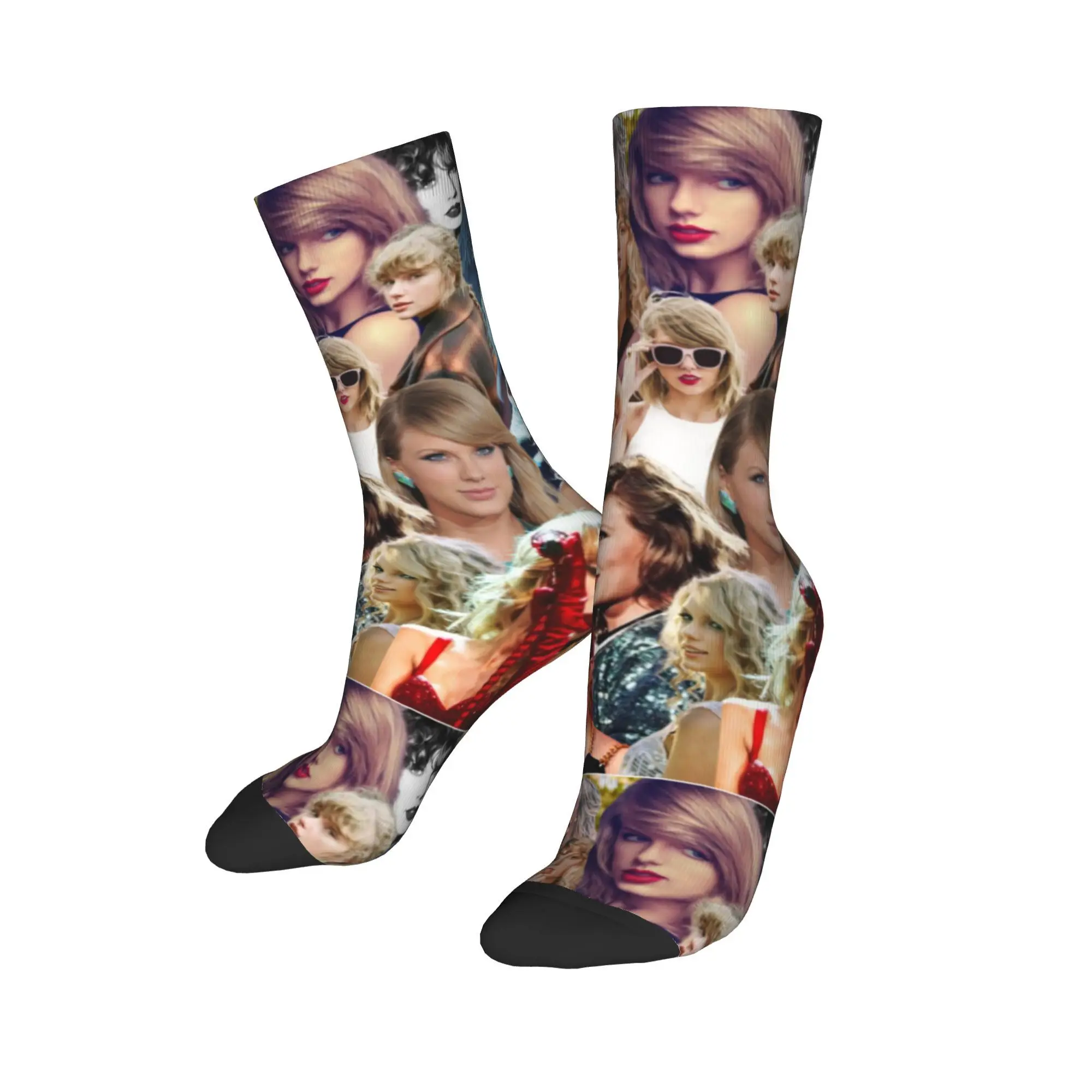 Зимние теплые забавные женские и мужские носки с коллажем TS Swiftie Music, дышащие спортивные носки
Зимние теплые забавные женские и мужские носки с коллажем TS Swiftie Music, дышащие спортивные носки